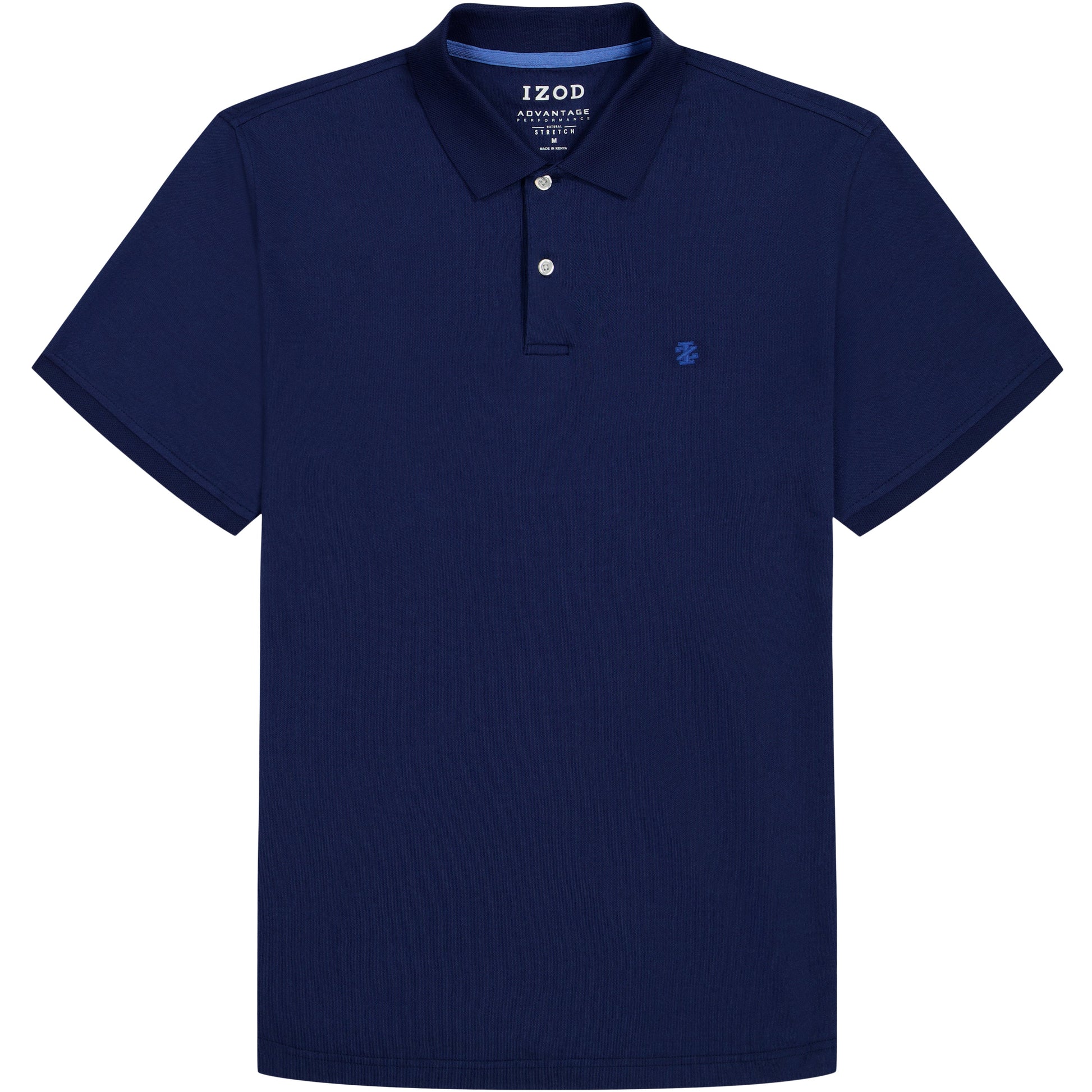 Izod INTERLOCK SHORT SLEEVE POLO - MEDIEVAL BLUE