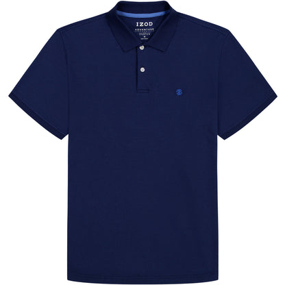Izod INTERLOCK SHORT SLEEVE POLO - MEDIEVAL BLUE