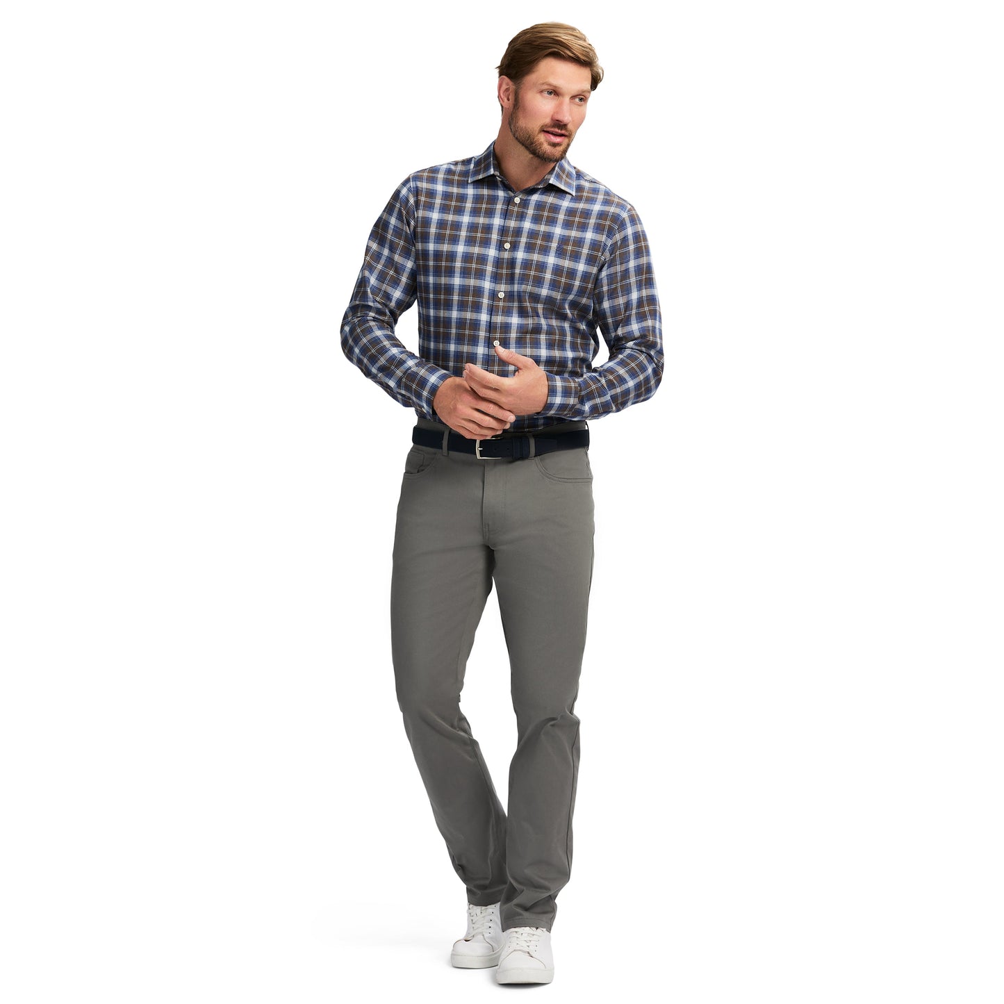 Izod 5 POCKET SUPER SOFT PANT - SMOKED PEARL