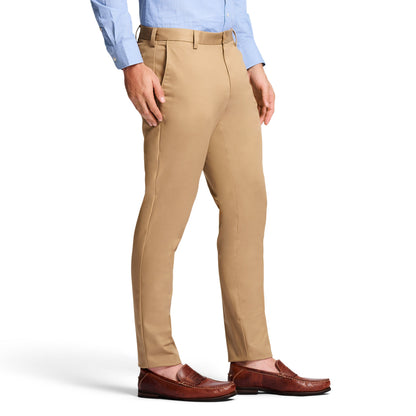 Izod American Chino Flat-Front Slim Fit Pant - English Khaki