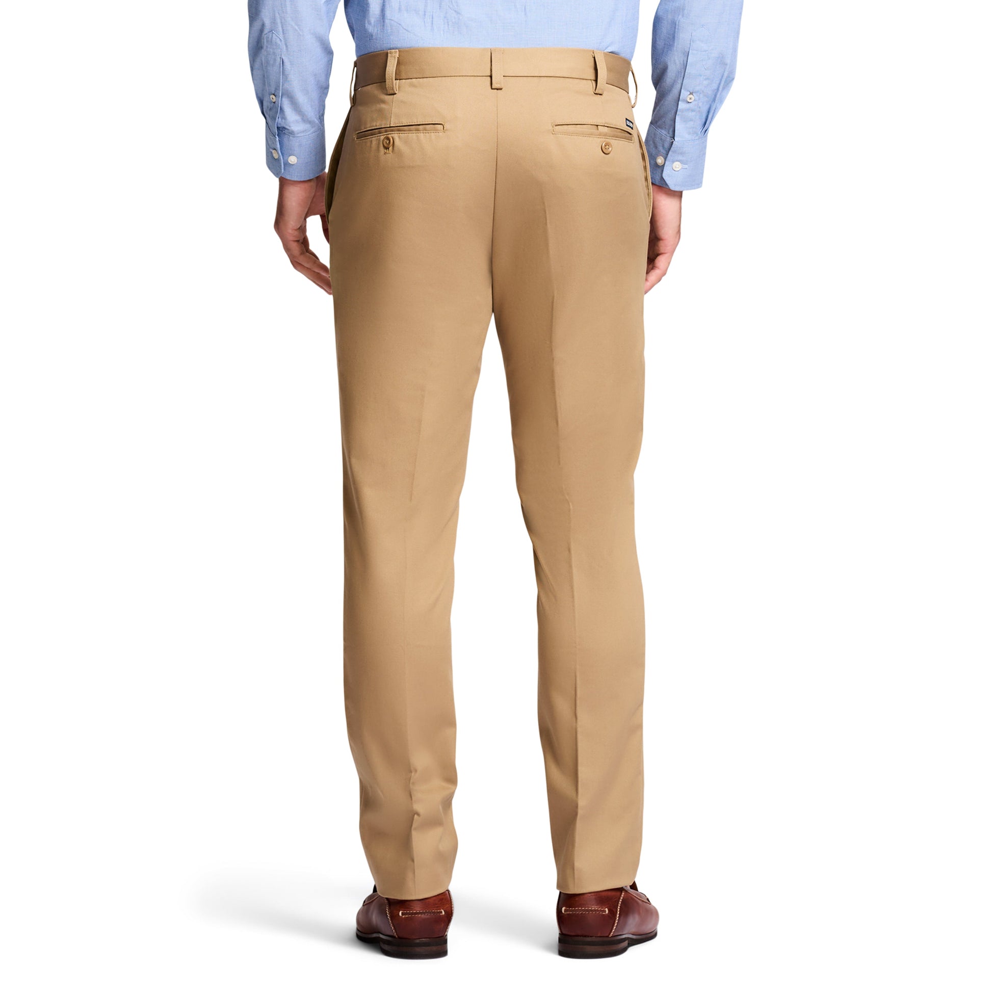 Izod American Chino Flat-Front Slim Fit Pant - English Khaki