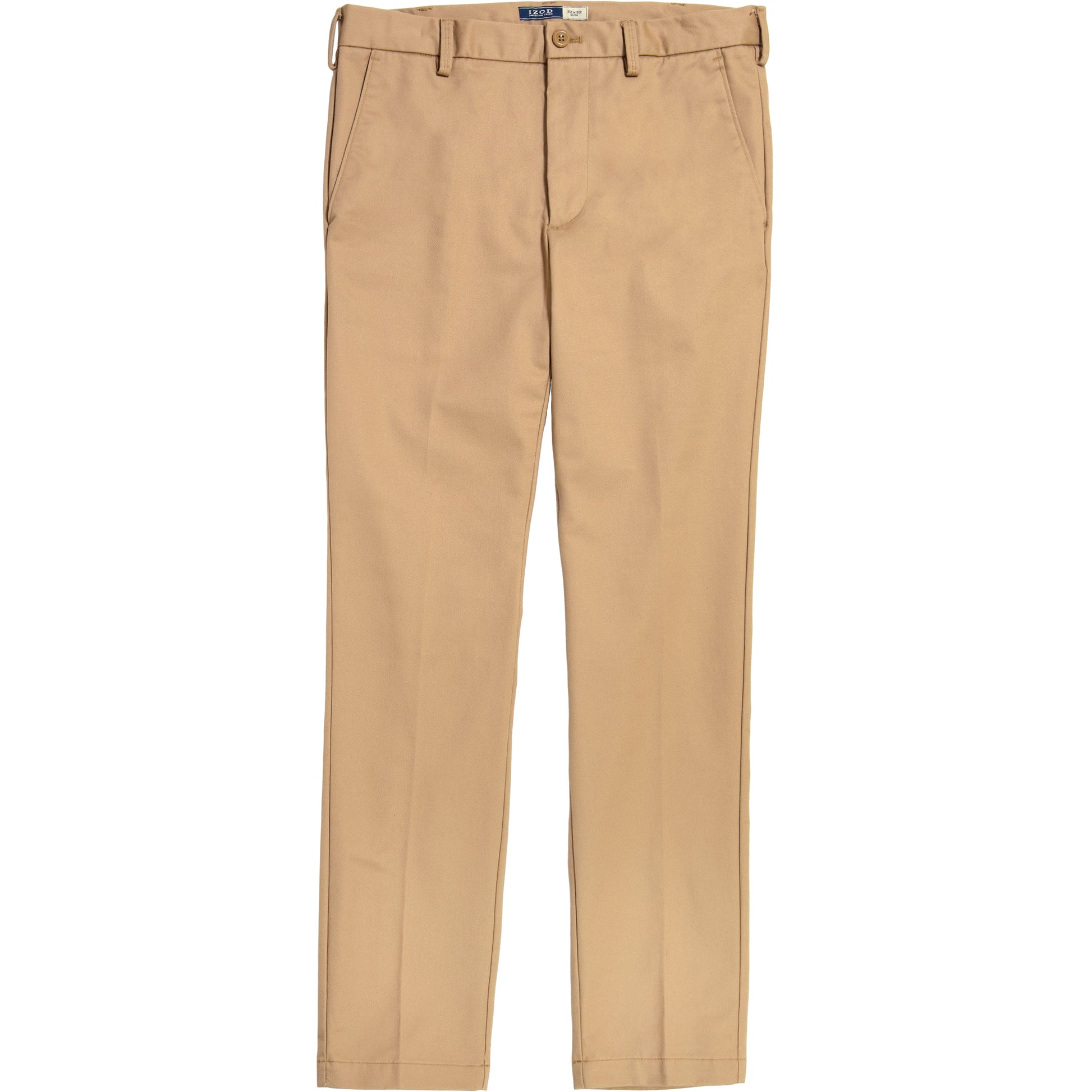 Izod American Chino Flat-Front Slim Fit Pant - English Khaki