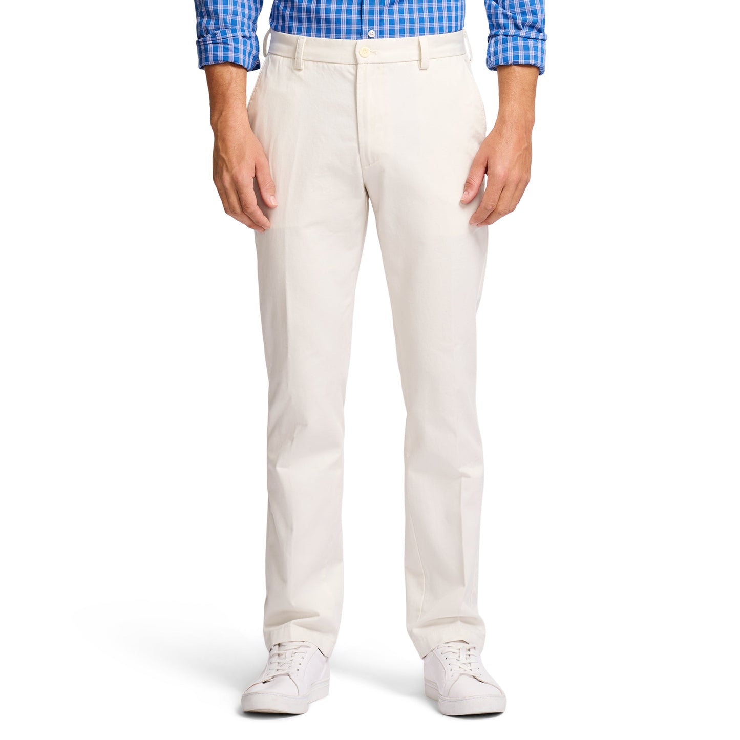 Izod American Chino Flat-Front Straight Fit Pant - Pumice