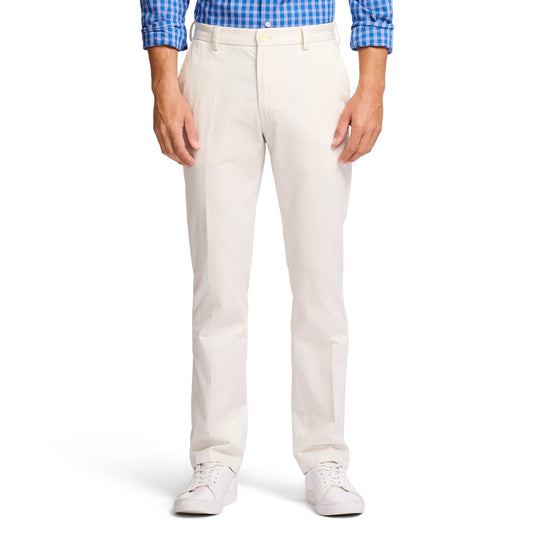 Izod American Chino Flat-Front Straight Fit Pant - Pumice
