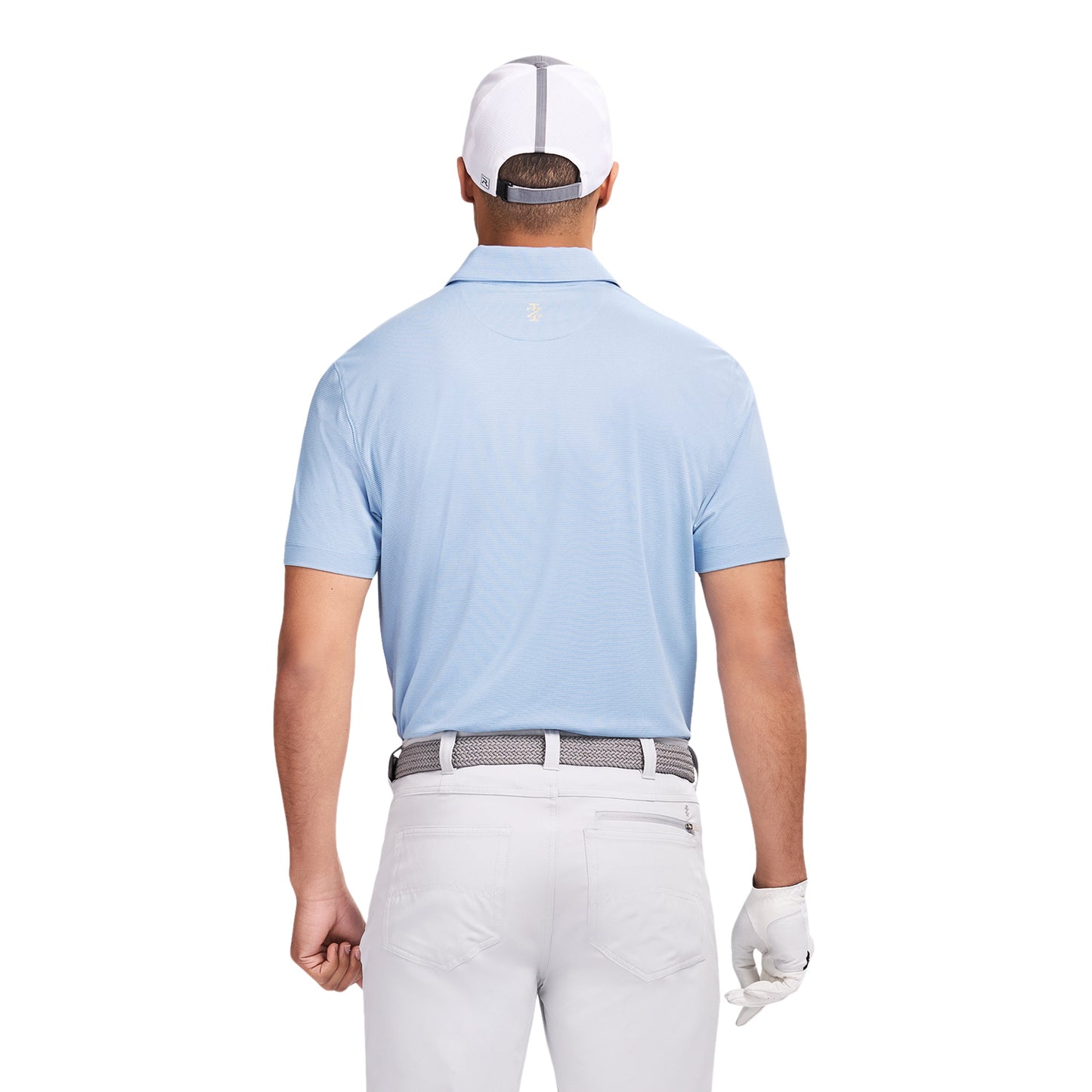 Izod GOLF SWINGFLEX ELITE MESH POLO - PLACID BLUE