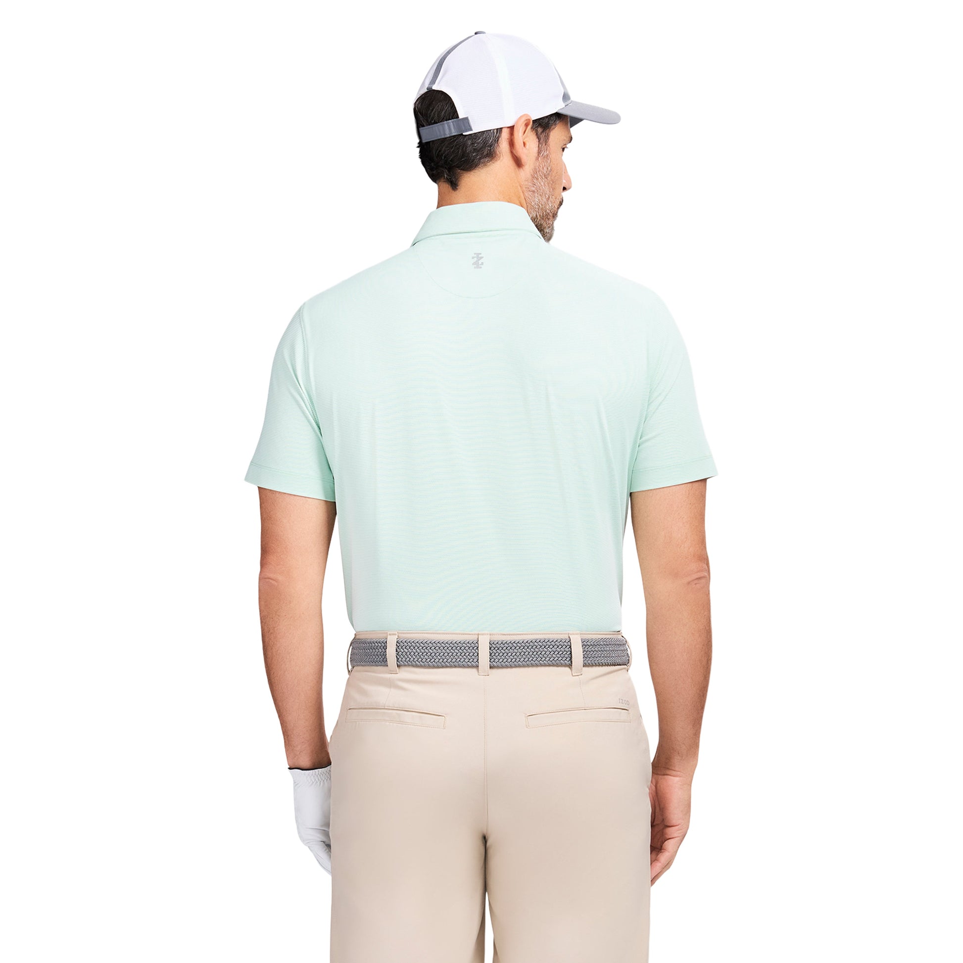 Izod GOLF SWINGFLEX ELITE MESH POLO - SURF SPRAY