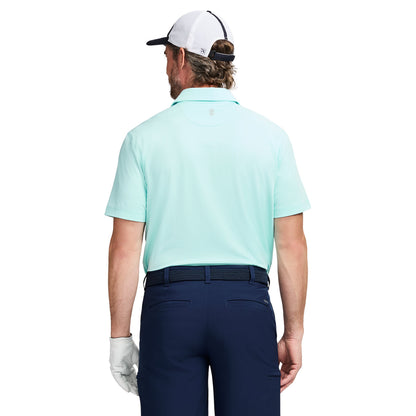 Izod GOLF SWINGFLEX ELITE MESH POLO - TANAGER TURQUOISE