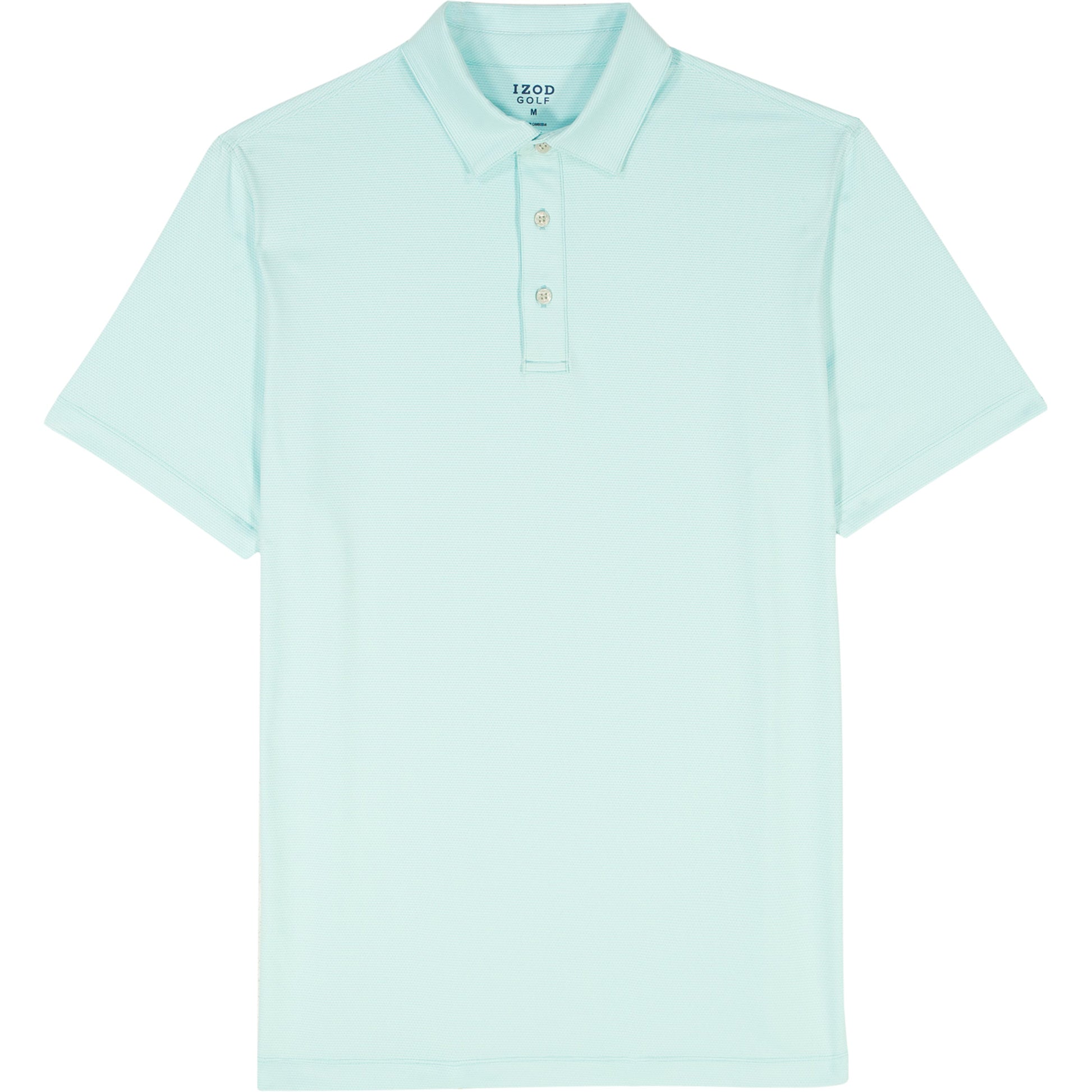 Izod GOLF SWINGFLEX ELITE MESH POLO - TANAGER TURQUOISE