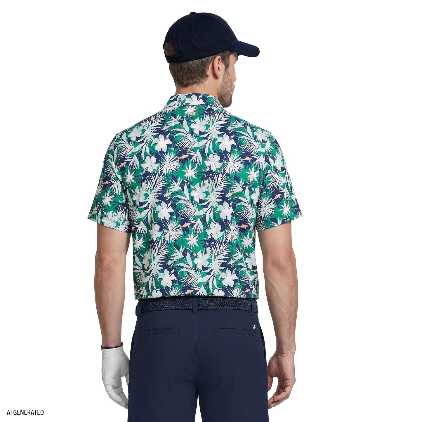 Izod GOLF SWINGFLEX ELITE PRINTED POLO - FIR