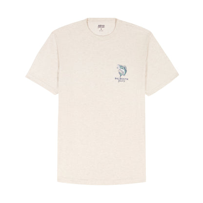 Izod Saltwater Short Sleeve Graphic Tee - Oatmeal Htr