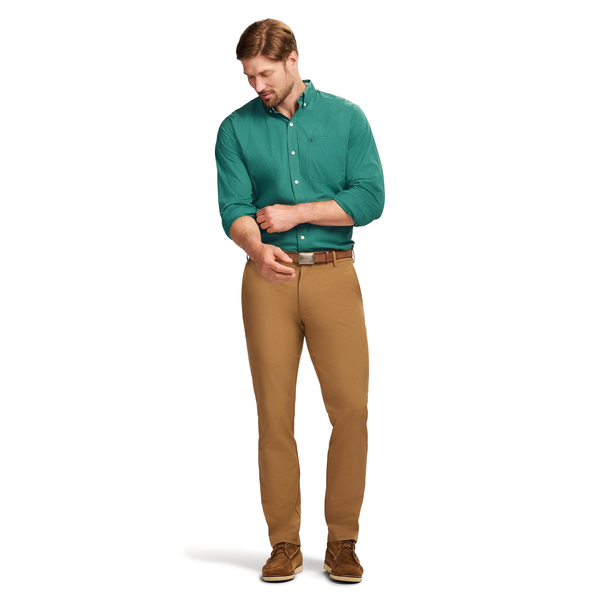 Izod Performance Comfort L/S Shirt - Fir