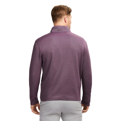 Izod Performance Comfort Striped Quarter Zip - Plum