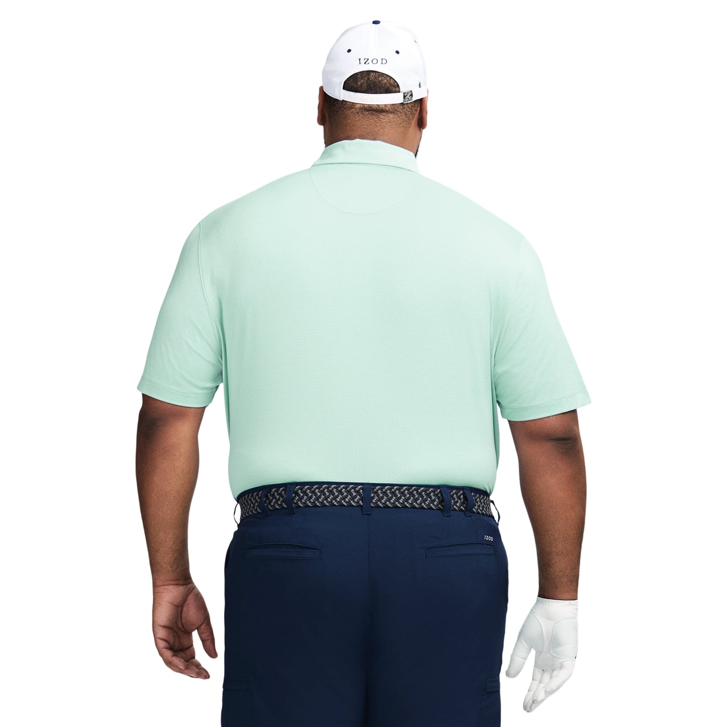 Izod Big & Tall Golf Swingflex Mesh Polo - Limpet Shell