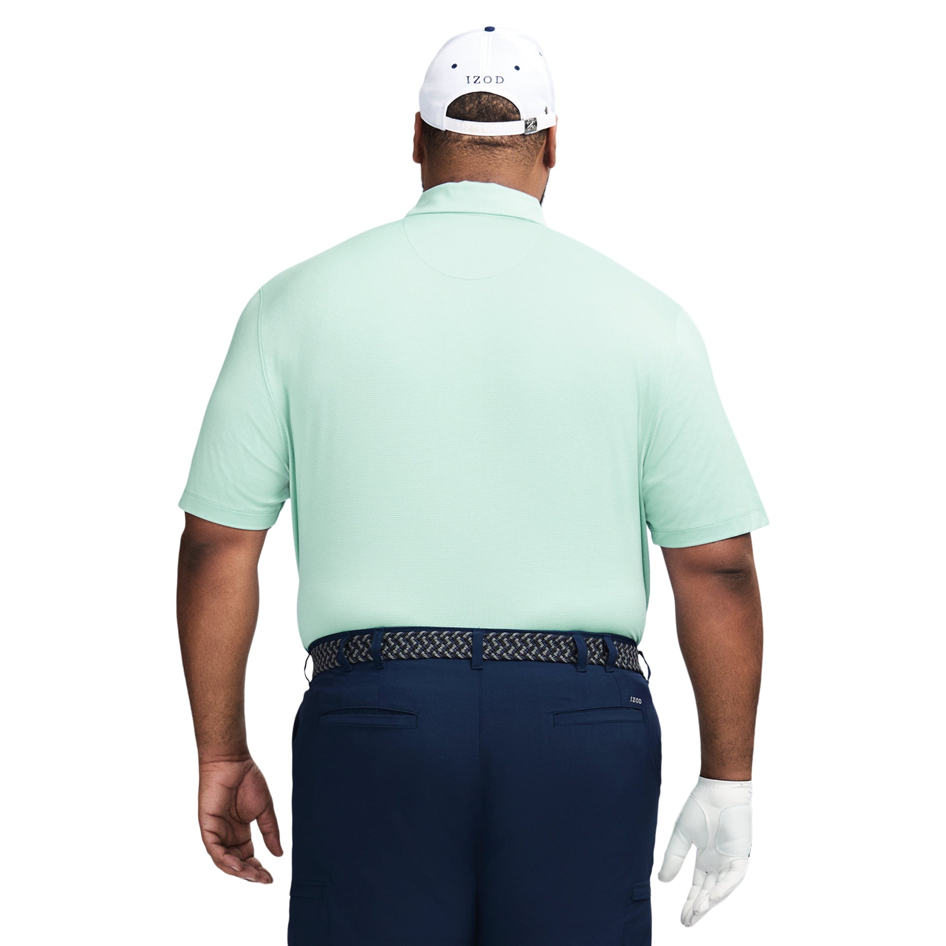Izod Big & Tall Golf Swingflex Mesh Polo - Limpet Shell