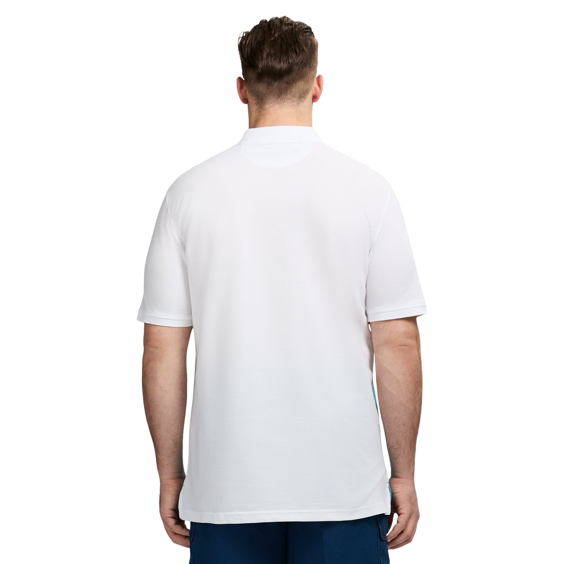 Izod Big & Tall Advantage Performance Stripe Polo Shirt - Bright White