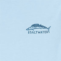 Izod Saltwater Short Sleeve Graphic Tee - Placid Blue
