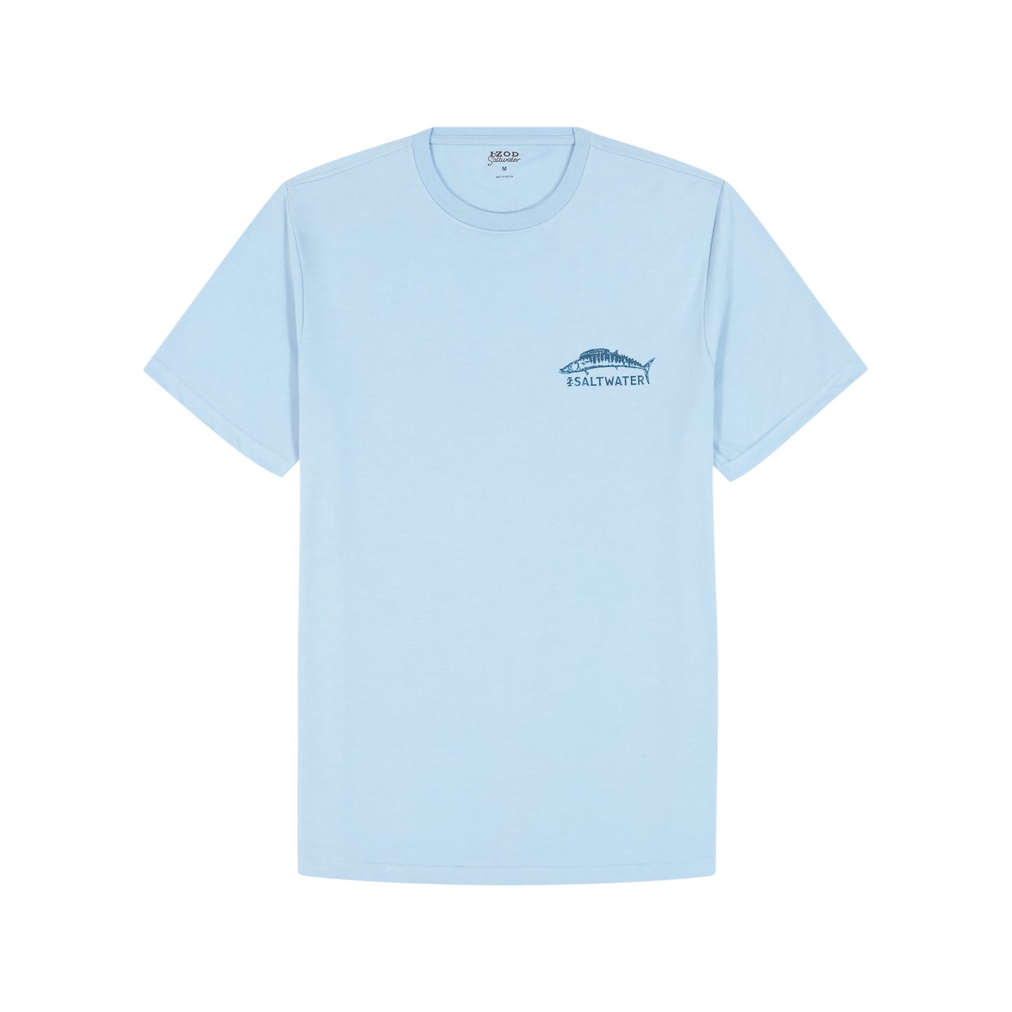 Izod Saltwater Short Sleeve Graphic Tee - Placid Blue