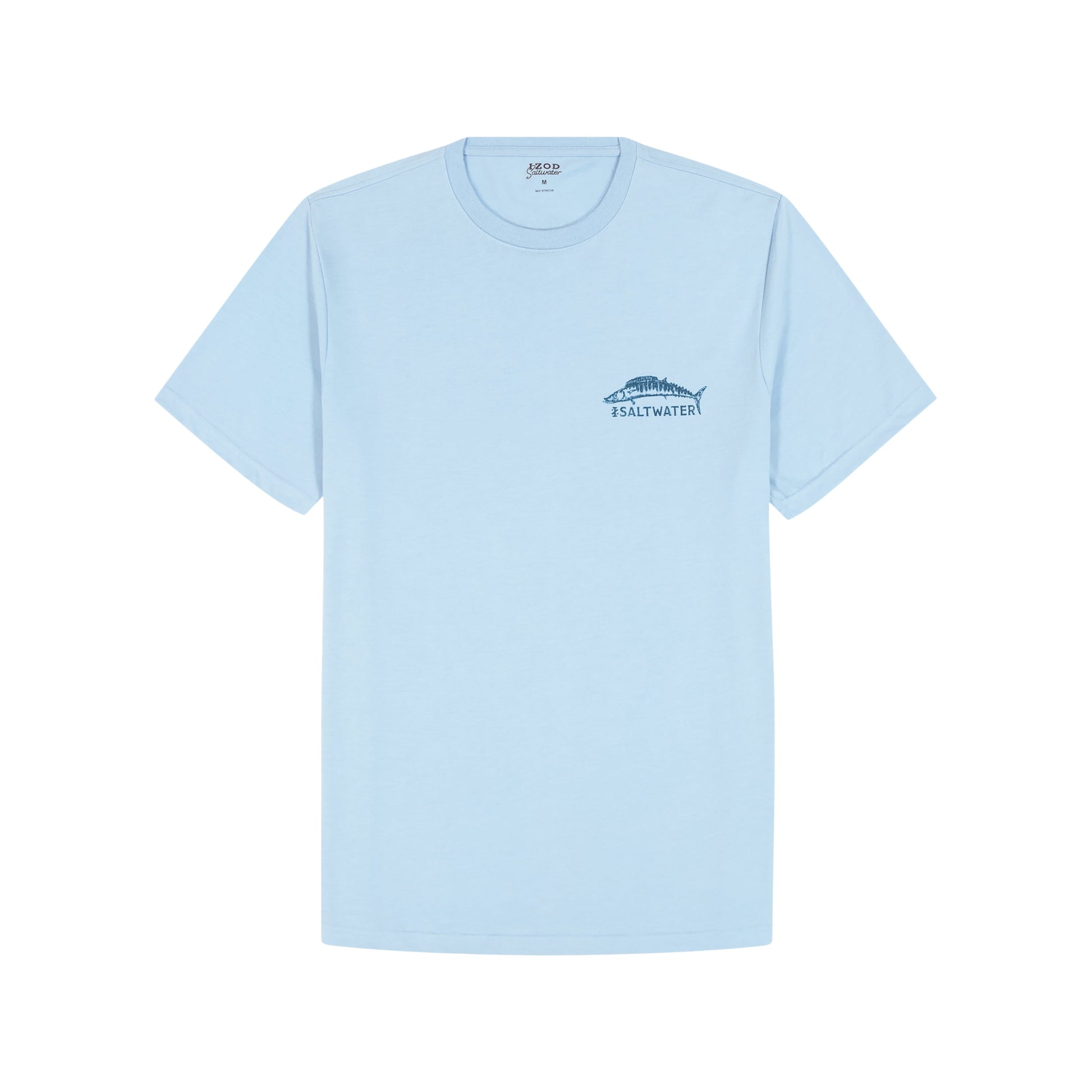 Izod Saltwater Short Sleeve Graphic Tee - Placid Blue