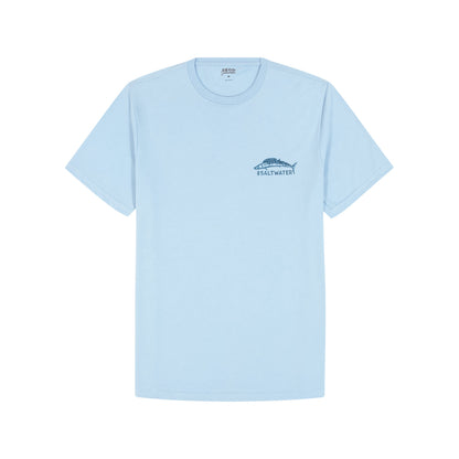 Izod Saltwater Short Sleeve Graphic Tee - Placid Blue