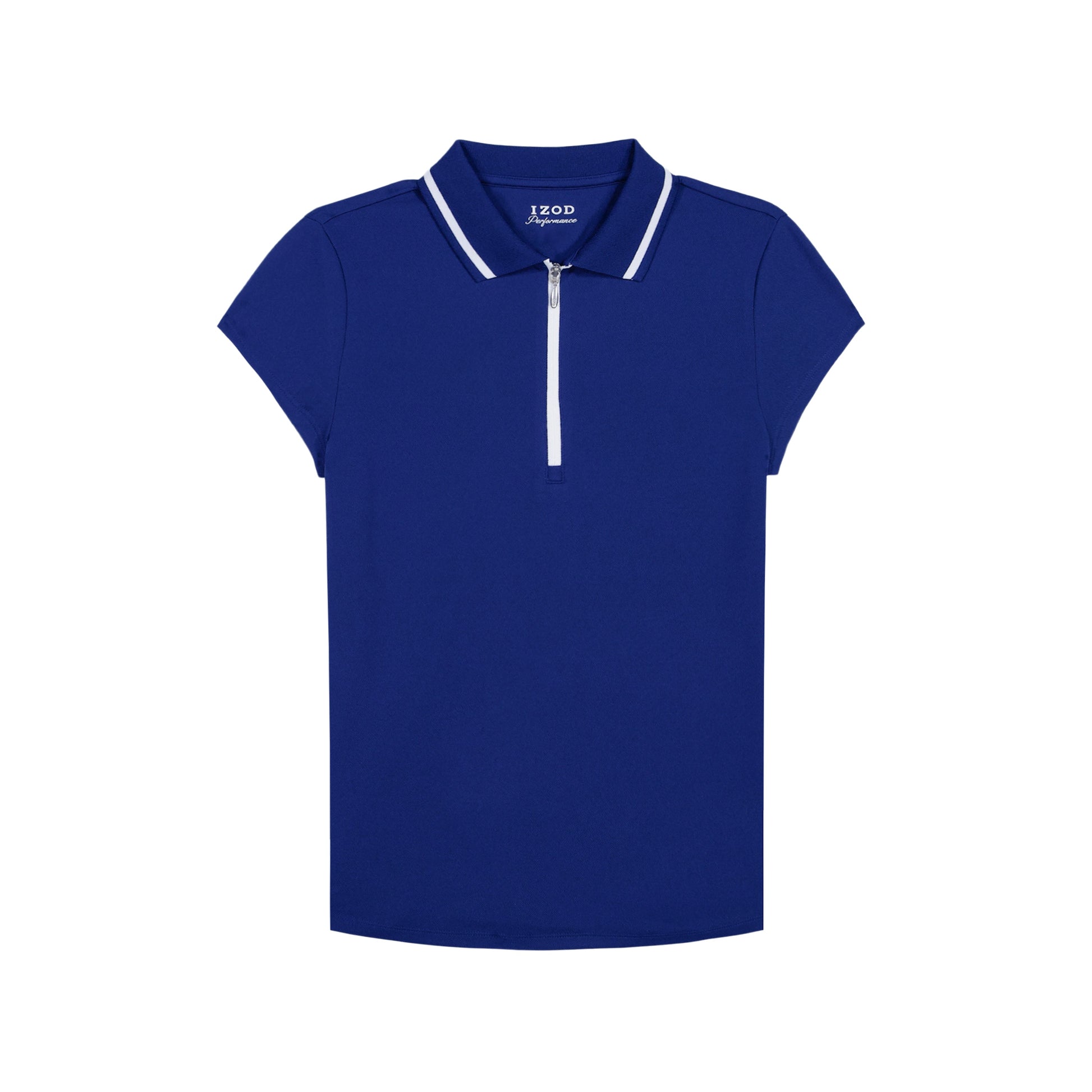 Izod CHLOE COURTSIDE CAP SLEEVE POLO - SODALITE BLUE