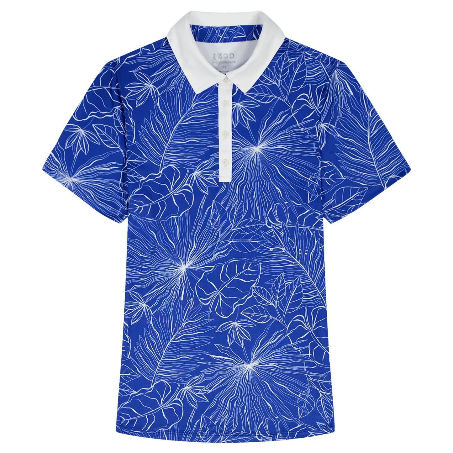 Izod ALLY PRINTED S/S POLO - AMPARO BLUE