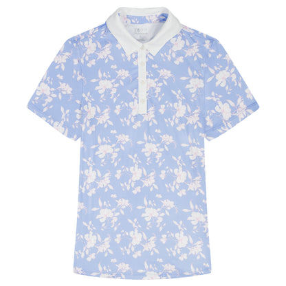 Izod ALLY PRINTED S/S POLO - SERENITY