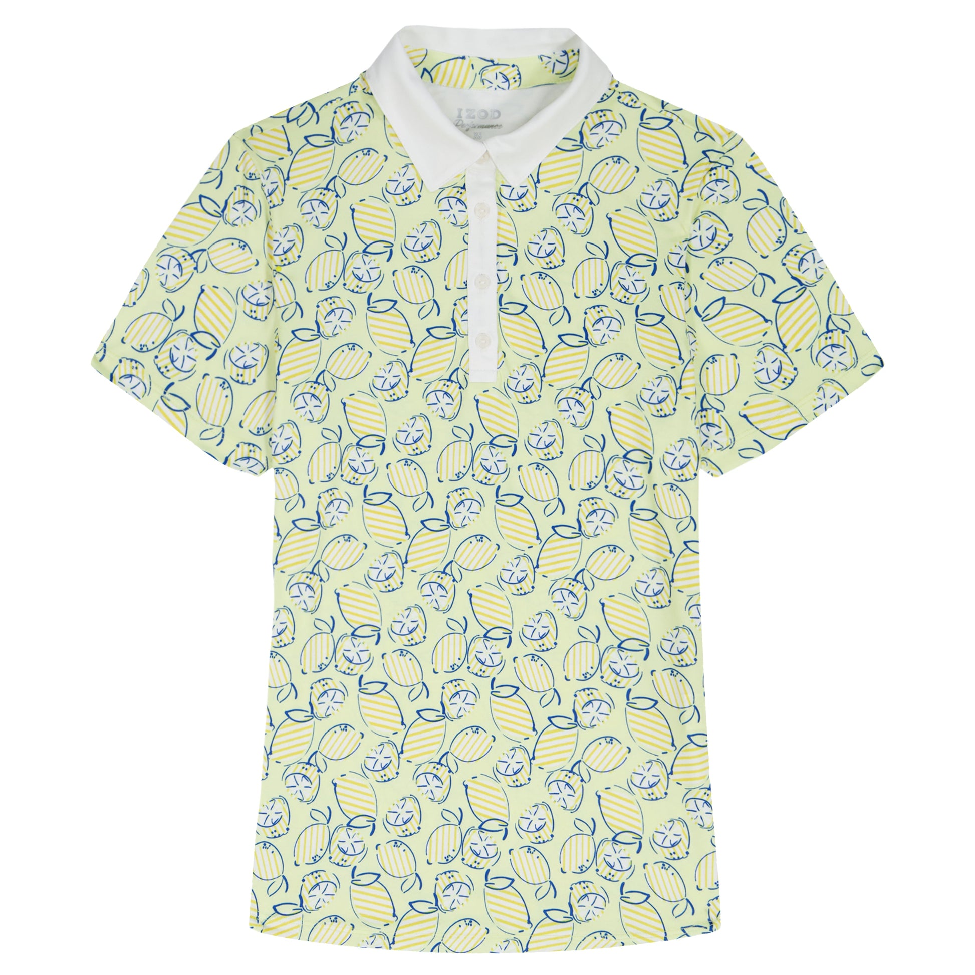 Izod ALLY PRINTED S/S POLO - YARROW
