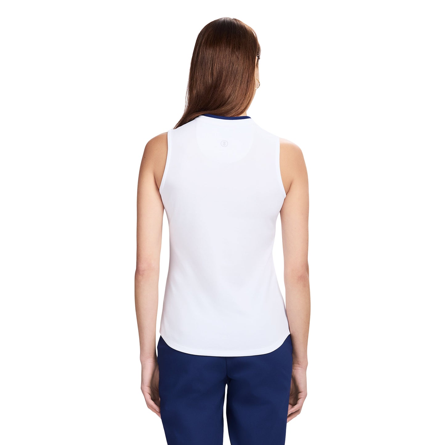 Izod VEE-RONICA COLLARLESS POLO - BRIGHT WHITE