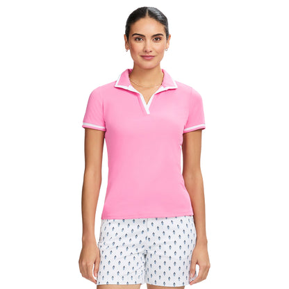 Izod Cydney Johnny Collar Top - Sachet Pink