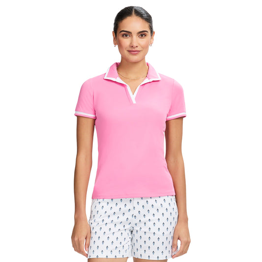 Izod Cydney Johnny Collar Top - Sachet Pink