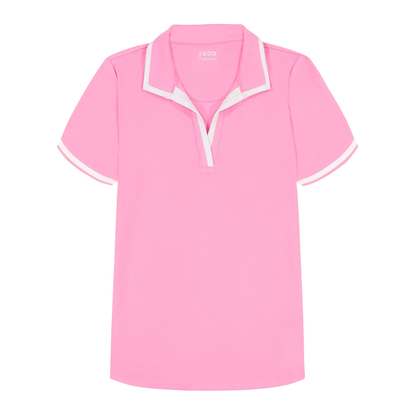 Izod Cydney Johnny Collar Top - Sachet Pink