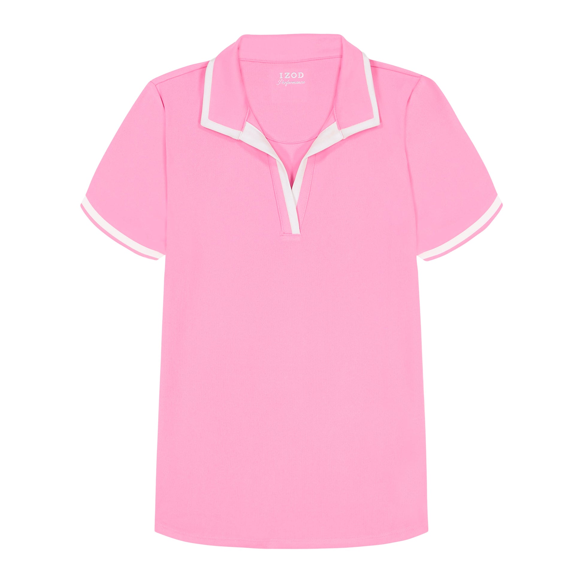 Izod Cydney Johnny Collar Top - Sachet Pink