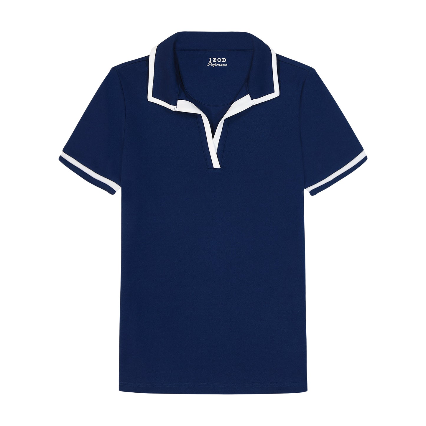 Izod Cydney Johnny Collar Top - Medieval Blue