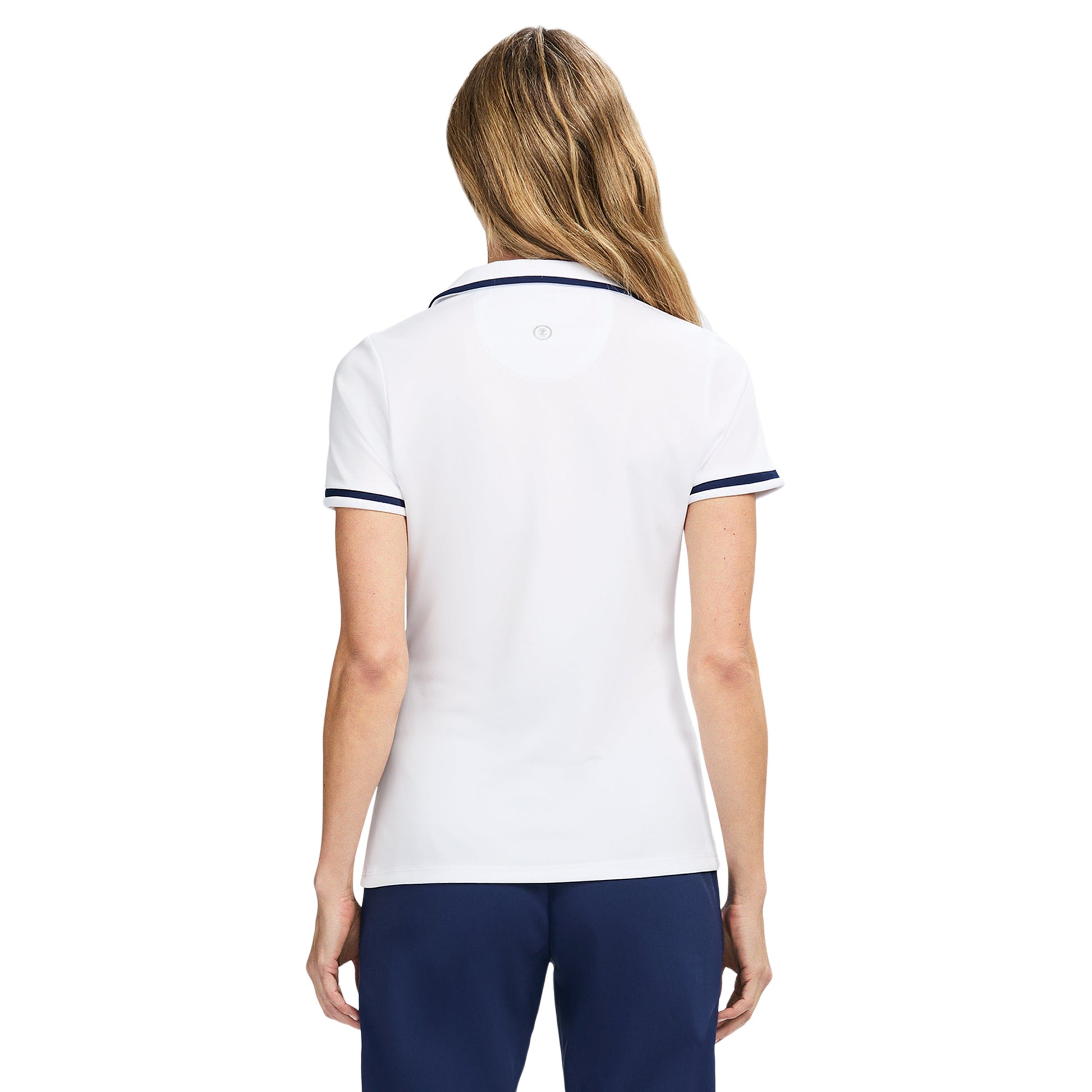 Izod Cydney Johnny Collar Top - Bright White