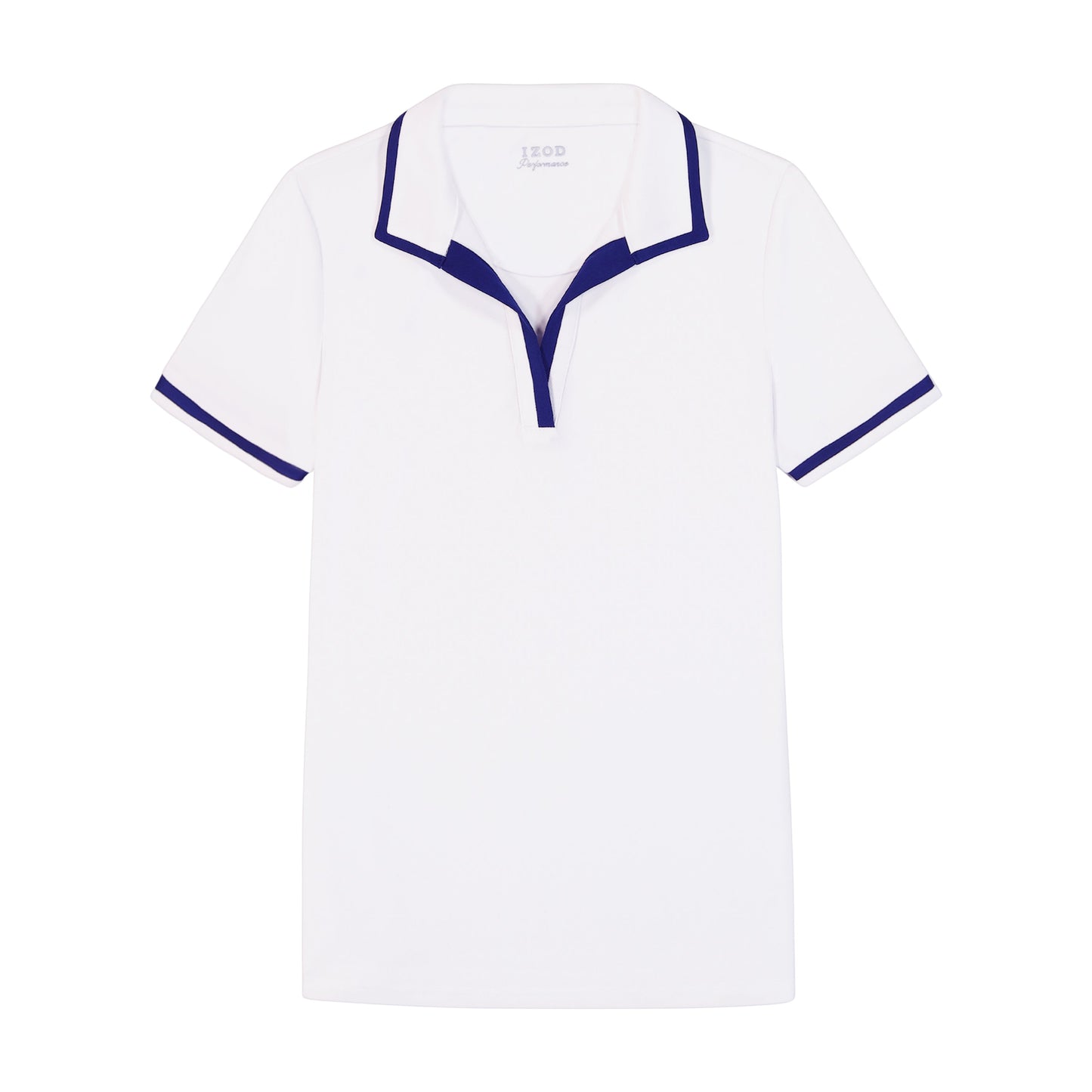 Izod Cydney Johnny Collar Top - Bright White