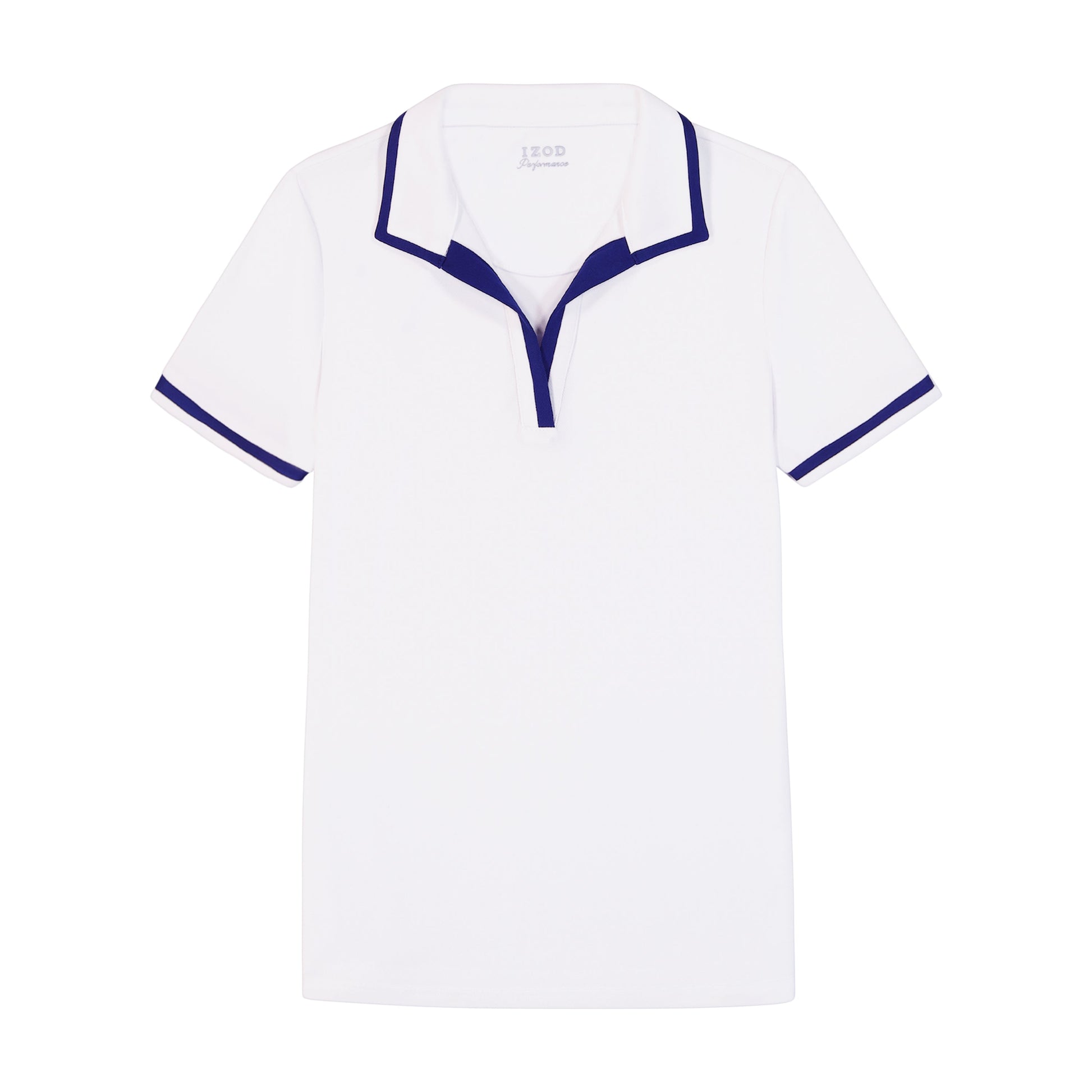 Izod Cydney Johnny Collar Top - Bright White