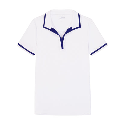 Izod Cydney Johnny Collar Top - Bright White