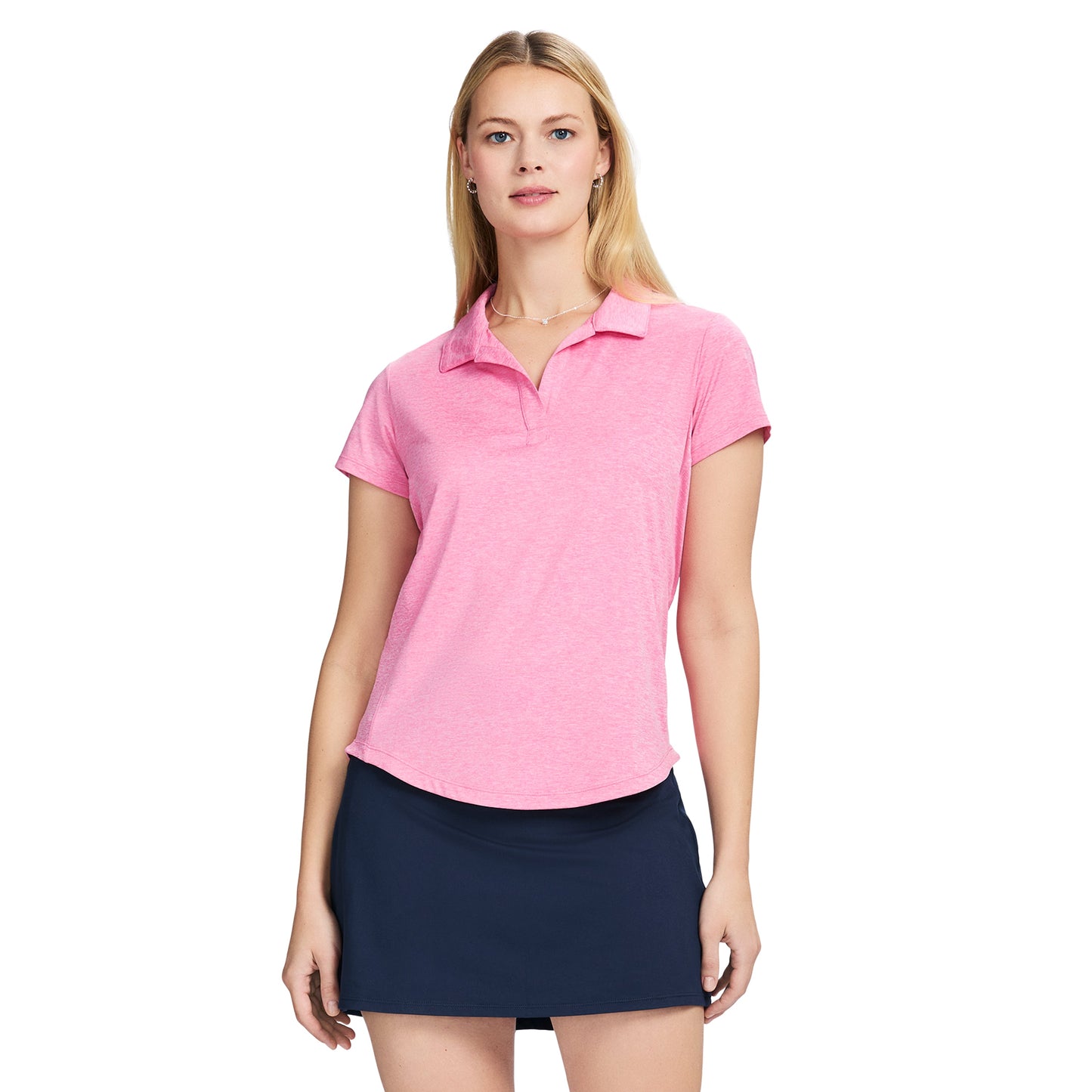 Izod Simone Short Sleeve Polo - Sachet Pink