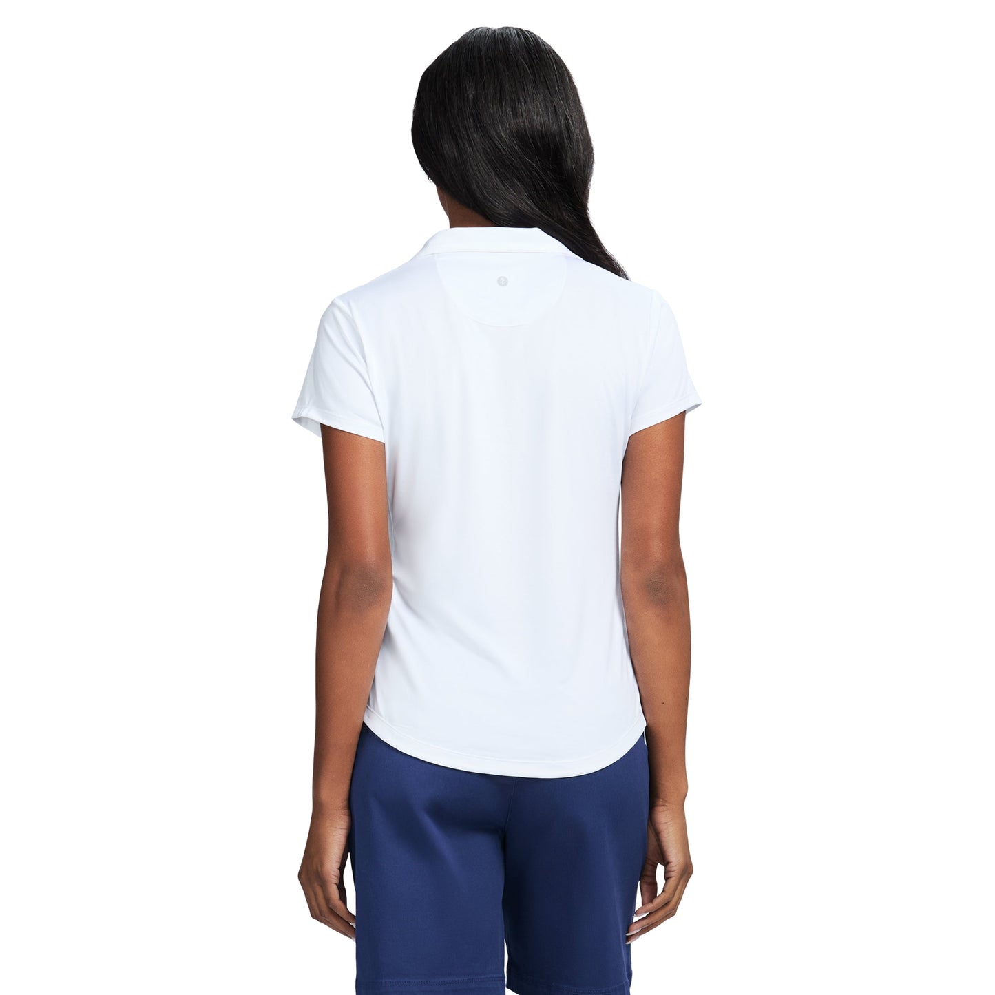 Izod Simone Short Sleeve Polo - Bright White