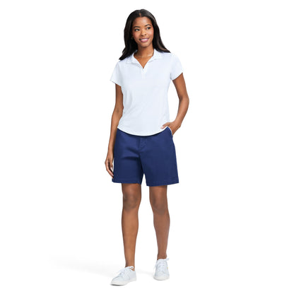 Izod Simone Short Sleeve Polo - Bright White