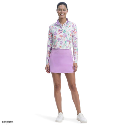 Izod PALOMA PRINTED 1/4 ZIP PULLOVER - BRIGHT WHITE