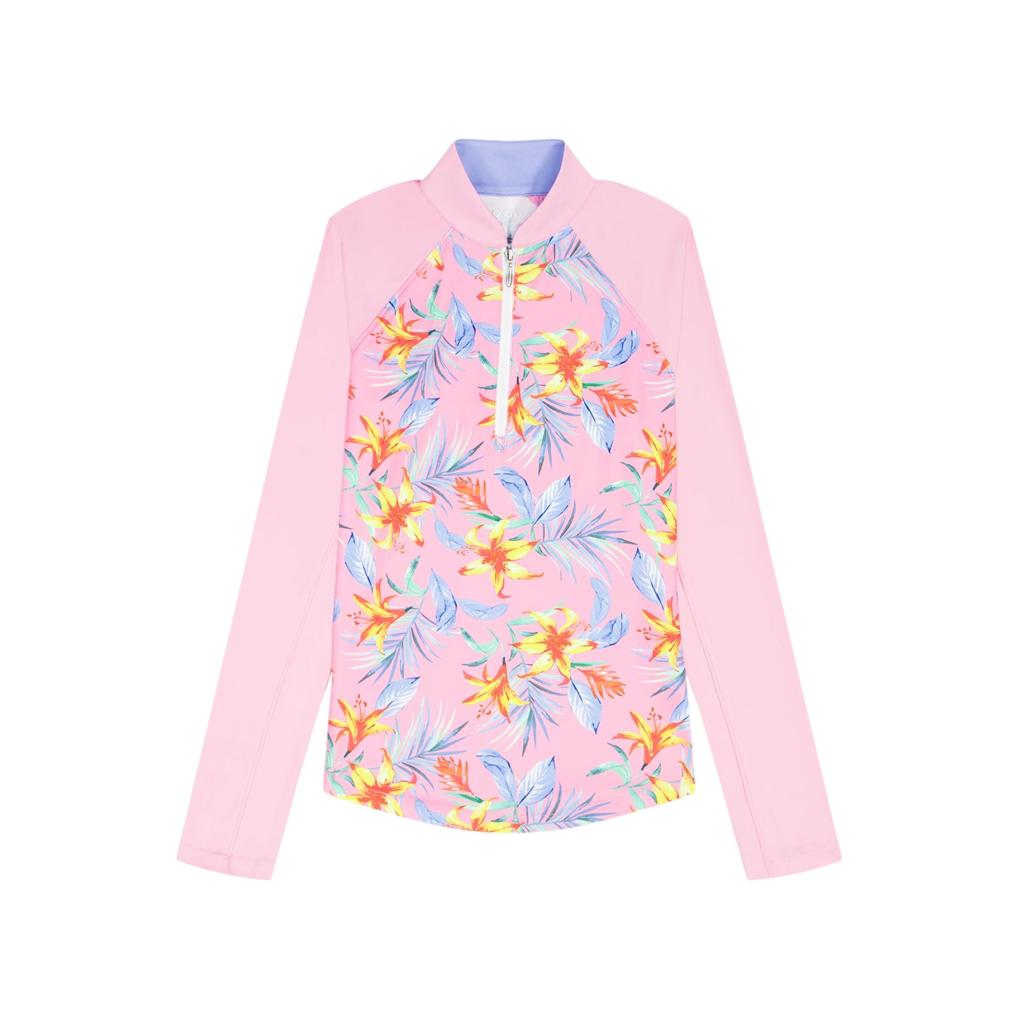 Izod PALOMA PRINTED 1/4 ZIP PULLOVER - PRISM PINK
