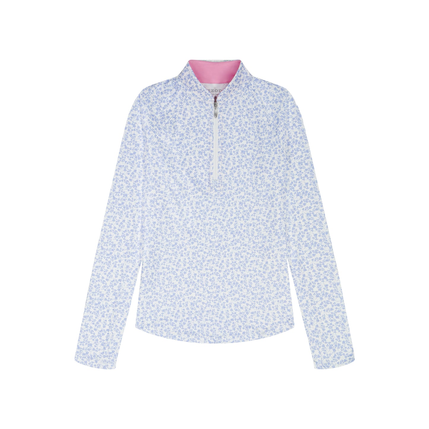 Izod PALOMA PRINTED 1/4 ZIP PULLOVER - BRIGHT WHITE