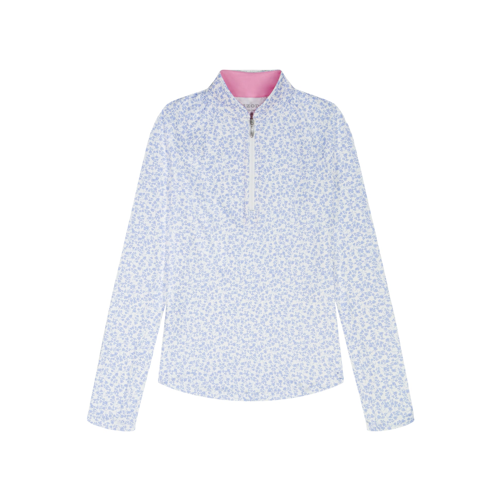 Izod PALOMA PRINTED 1/4 ZIP PULLOVER - BRIGHT WHITE