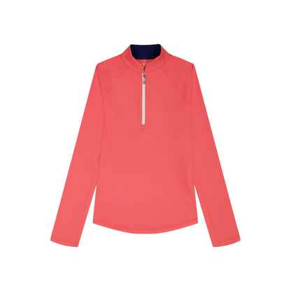Izod PALOMA 1/4 ZIP PULLOVER - SUGAR CORAL