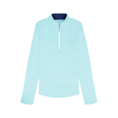 Izod PALOMA 1/4 ZIP PULLOVER - ARUBA BLUE