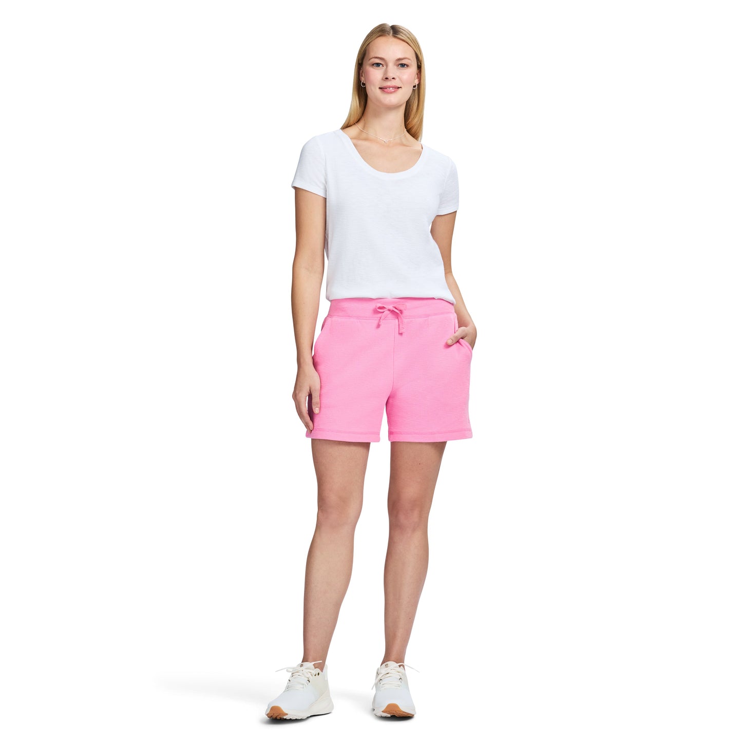 Izod Alex Short Sleeve Slub T-Shirt - Bright White