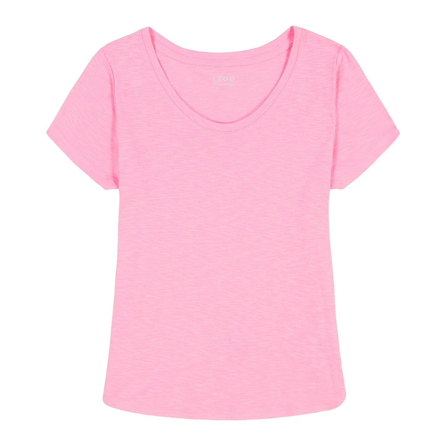 Izod Alex Short Sleeve Slub T-Shirt - Sachet Pink
