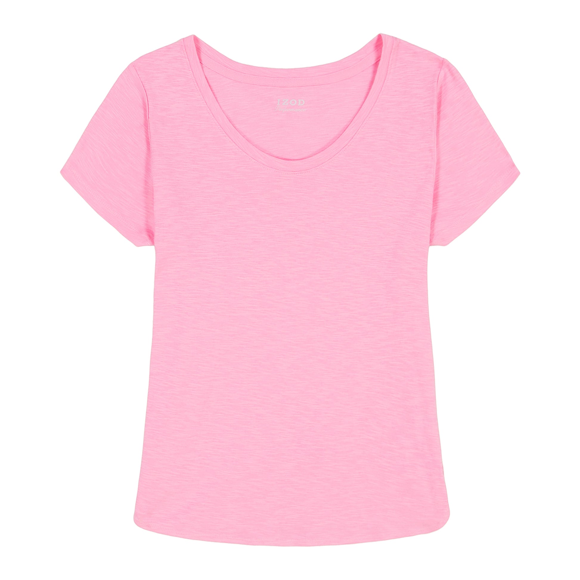 Izod Alex Short Sleeve Slub T-Shirt - Sachet Pink