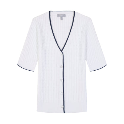 Izod Calista 3/4 Slv Swtr - Bright White